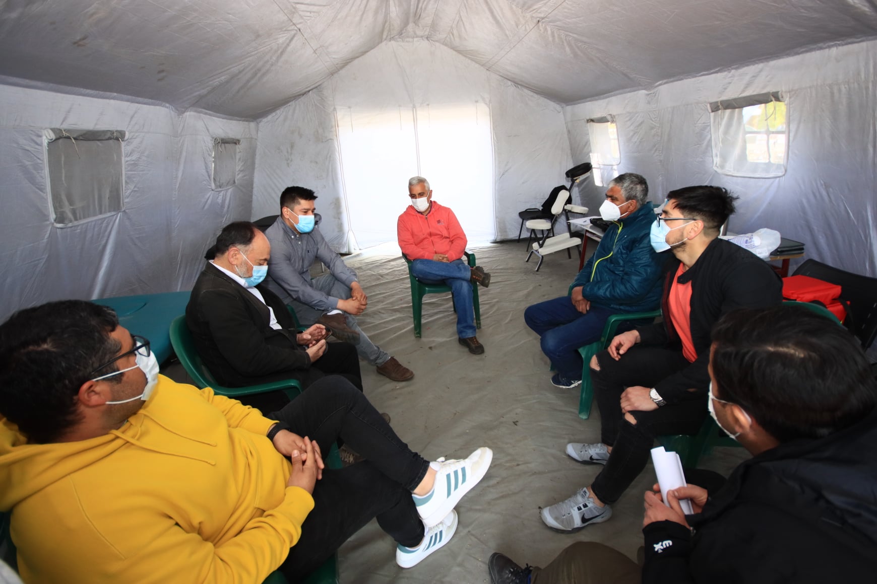 Reunión Presidente Federación con Alcalde de la Municipalidad del Laja